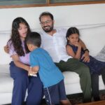 Rambha Instagram - My Brother's visit 🤗Vasu Maama's visit .#brothers #relation #familytime #familyphotography #visits#brothers #brothersisterlove#uncle #nephew #neice