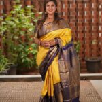 Rambha Instagram - A women's love for Sarees😍❤️#saree #sareelove #sareefashion #celebrity #celebritystyle #women #beautiful #housewifes #homemakers#yellow #colours #indianwedding