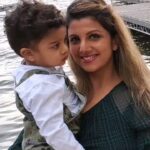 Rambha Instagram - With my kids ❤️ #family#kids#celebrations#celebrity#familytimes#occations#fun#togetherness#love#rareplants