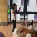 Rambha Instagram - Doggie love ❤️ #dog #love #puppiesofinstagram #kids#naughty #girls#children