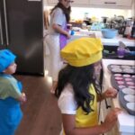 Rambha Instagram - Baking day with my laadoos 😋#kidsfashion #kids #baking #cupcakes #cooking#kitchen