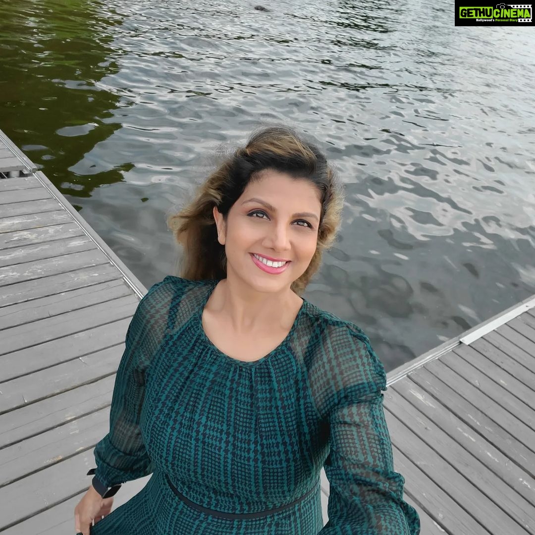 Rambha Instagram - Selfee with nature ❤️#nature #sky #celebrity #monsoons #clouds #sky #love #fashion#photography #selfie