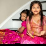 Rambha Instagram - Throw back pics of my angels 😇😇 ✨️#daughters #celebrity #kids #kidsfashion #girlbaby#angel