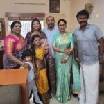 Rambha Instagram - it's lovely 😍 catching up with you pritama. 💕 #celebration #pooja #varalakshmivratham #friends #family