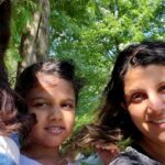 Rambha Instagram – Water balloons fun 🤗🎈#balloons #funny #kids