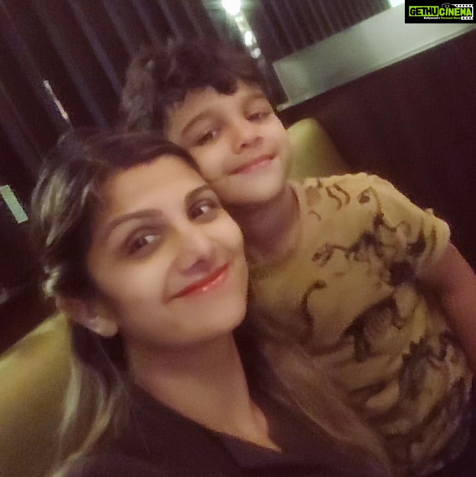 Rambha Instagram - Family dinner ❤️#family #familytime #kids #outing #love #bonding #celebrity