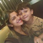 Rambha Instagram - Family dinner ❤️#family #familytime #kids #outing #love #bonding #celebrity