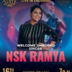 Ramya NSK Instagram – “Adiye Kolludhe “

“Singer Krish Live in colombo 2.0”
@ramyansk 

Introducing the incredible NSK Ramya! Her melodious voice has graced numerous Tamil films, making her a prominent playback singer. Prepare to be captivated by her enchanting vocals and the magic she brings to the stage.

Date – 16.12.2023
Venue- musueas college auditorium 
Time -7pm onwards 

Stay tune Guys.. Bookings Open soon 

#AdiyeKolludhe #Krishlive
#krishliveincolombo_2.0
#win_international_production
#spark_production
#krish_singer Colombo, Sri Lanka