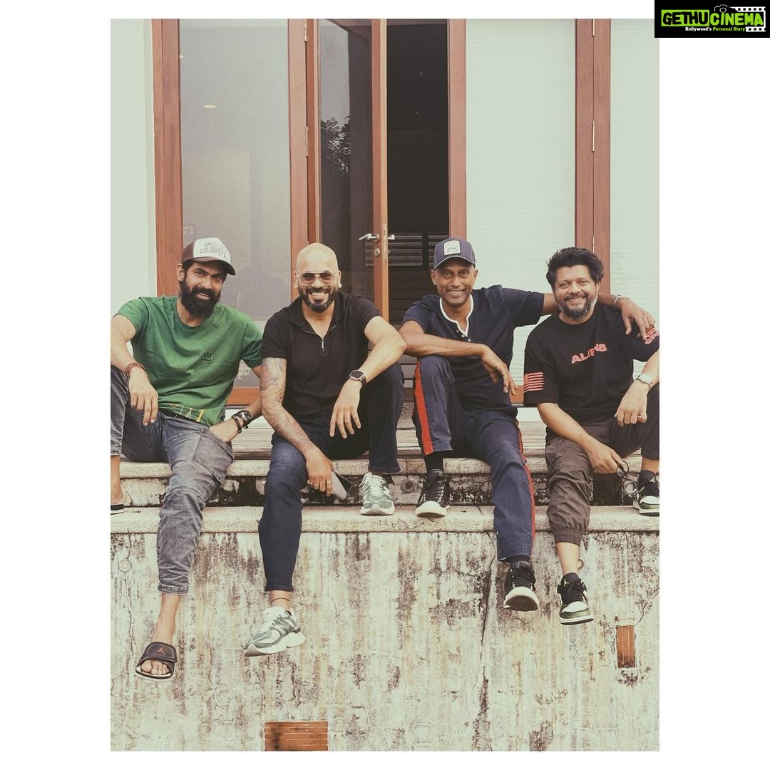 Rana Daggubati Instagram - We’re coming “back”. -with @ranadaggubati @suparnverma #sunderaaron