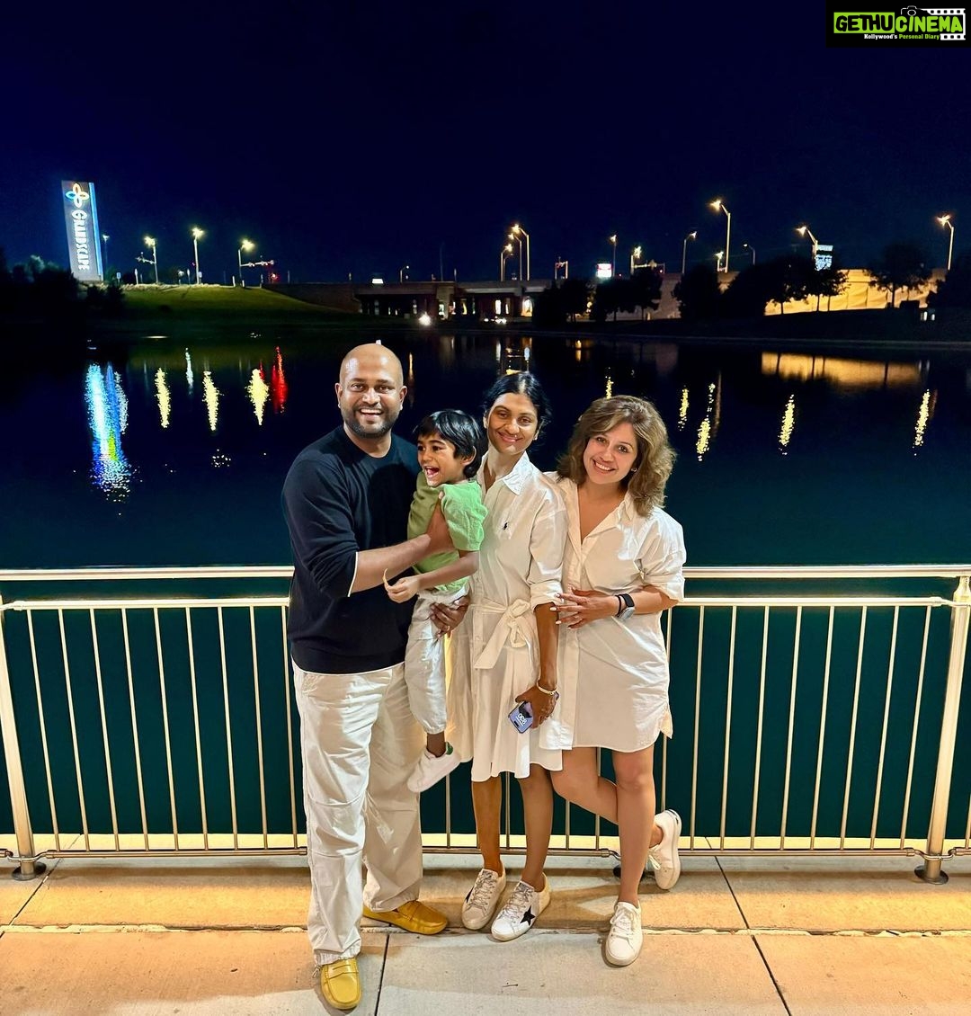 Ranjini Haridas Instagram - AB and Divya, thank you for making my Dallas visit absolutely memorable .See you guys in cochin soon .πβ€οΈπ€ @akniyasi @nair2286 #dallas #texas #travelgram #dinnertime #windmills #frisco #howdypartner
