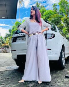 Ranjini Jose Instagram - Lavender hues 🌸

MUH : @prabin_makeupartist 
Styled by me 😊