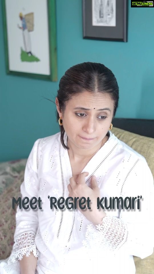 Rasika Dugal Instagram - Regret Kumari - the queen of hilarious hindsights! 🙃🙂 She regrets ALL the small stuff ...should have eaten one biscuit (not two), should have washed my hair, should not have sent a smiley along with the message, should have ...... #RegretKumari #FunnyReels #Weekend #ReelIt #ReelItFeelIt