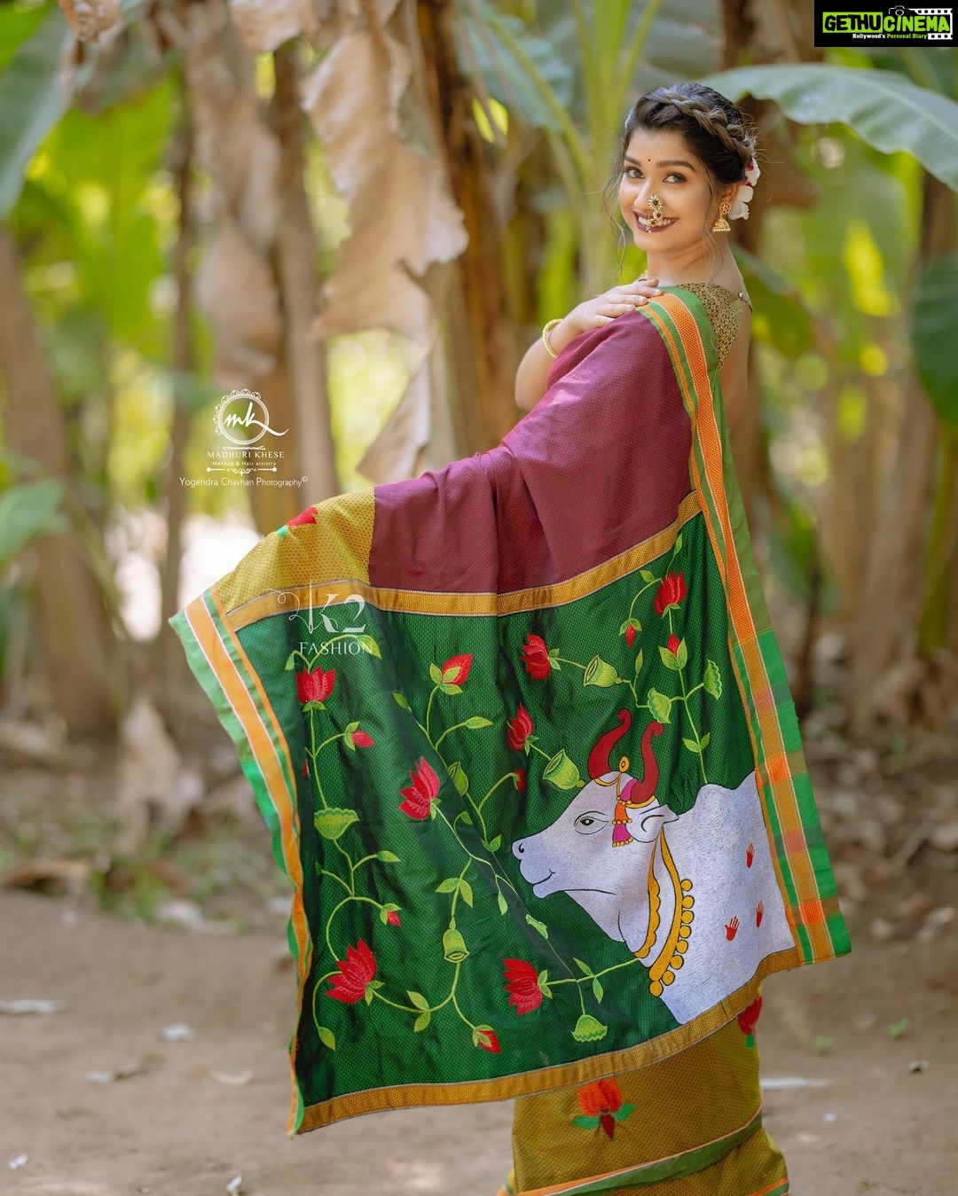 Rasika Sunil Instagram - When Khun meets Pichwai… Introducing Hand made Pichwai work on khan saree Booking started DM or whts app on 7021620008 Saree by - @k2fashioncloset Photography - @yogendra_chavhan Make-up - @madhurikhese_makeupartist Hair - @komalpashankar_makeupartist Jewelery by - @Kankshinistudio Nath by - @anvita.collections Special thanks to @kedarjoshi10 ‼️ This Top, Design and Image is Subjected to Copyright © ‼️P.S : Do not use this Image and Design without any Permission.! Stay tuned & stay safe . . ________________________________ Follow us: @k2fashioncloset Follow us: @k2fashioncloset Follow us: @k2fashioncloset —————————————— . . . #k2fashion #marathi #marathimulgi #marathimulga #marathistatus #marathijokes #marathikavita #mimarathi #marathimotivational #marathiactress #marathibana #marathitroll #marathipost #marathiinspirations #marathifun #marathiculture #marathitradition #zeemarathi #marathiquotes #marathifc #marathi_ig #marathi_status_ #marathicelebrity #instamarathi #marathigirl #marathicelebs #marathisuvichar #amhimarathi #marathibride #beingmarathi