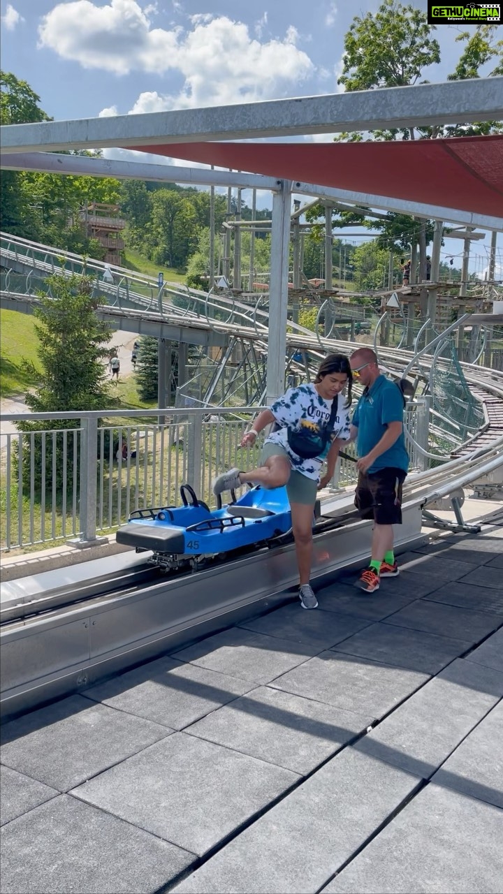 Rasika Sunil Instagram - Mountain coaster was another tick in the bucket list ! So happy I finally did it ! Couldn’t shoot the track coming down though! It was a refreshing ride ! #Rasikasunil #rasikasunilfc #love #gratitude #reelitfeelit #happiness #reelsofinstagram #reelkarofeelkaro #fun #goforit #awesome
