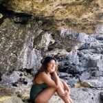 Rasika Sunil Instagram - It was heaven soaking in the sun after a freezing cold dip ❤️ 📸 @adi_bilagi #rasikasunil #rasikasunilfc #thrgrotto #thisisparadise #brucepeninsula #reelsinstagram #reelitfeelit #toronto #tobermory