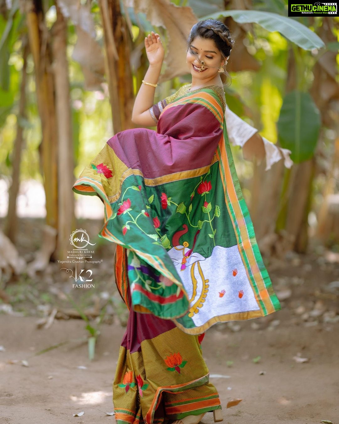 Rasika Sunil Instagram - When Khun meets Pichwai… Introducing Hand made Pichwai work on khan saree Booking started DM or whts app on 7021620008 Saree by - @k2fashioncloset Photography - @yogendra_chavhan Make-up - @madhurikhese_makeupartist Hair - @komalpashankar_makeupartist Jewelery by - @Kankshinistudio Nath by - @anvita.collections Special thanks to @kedarjoshi10 ‼️ This Top, Design and Image is Subjected to Copyright © ‼️P.S : Do not use this Image and Design without any Permission.! Stay tuned & stay safe . . ________________________________ Follow us: @k2fashioncloset Follow us: @k2fashioncloset Follow us: @k2fashioncloset —————————————— . . . #k2fashion #marathi #marathimulgi #marathimulga #marathistatus #marathijokes #marathikavita #mimarathi #marathimotivational #marathiactress #marathibana #marathitroll #marathipost #marathiinspirations #marathifun #marathiculture #marathitradition #zeemarathi #marathiquotes #marathifc #marathi_ig #marathi_status_ #marathicelebrity #instamarathi #marathigirl #marathicelebs #marathisuvichar #amhimarathi #marathibride #beingmarathi