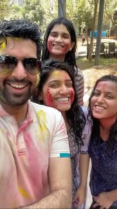 Rasika Sunil Instagram - Happy Holi everyone! 
This was my day today ! 
Blessed to have these gems in my life. I share the most genuine moments of my life with these people and a few more. 
@sempre.lafelicita 
@shre_ys 
@salonikoch 
Rush 🐶 ❤️ 

Missed you so so so so much 
@adi_bilagi ❤️❤️❤️❤️❤️
You would’ve killed it on the dance floor today. 

Aai baba we should’ve clicked atleast one picture 🤣❤️

Also missed 
@cyclechalak 
@suyogsrg 
@th_kaleidoscope 
@prajaktadatarofficial 
@shashankmohi
@adwaitdadarkarofficial 
And Ankur ❤️

#rasikasunil #rasikasunilfc #holi #holifestival #reels #reelsinstagram #reelitfeelit #reelkarofeelkaro #dance #fun #love #missingyou