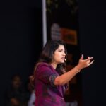 Rasika Sunil Instagram - Guess what I am saying here 🤗 Some stills from the event ReelBaaz! Got to share the stage with some amazingly talented people @shantanu_rangnekar99 , @themanmeetpem , @bhagyashreelimaye , @kokanheartedgirl ❤️❤️ Thank you @amit.Thackeray and @yash.sardesai31 making me a part of this grand event