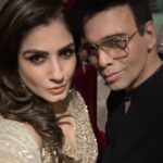 Raveena Tandon Instagram - In #MM with #MM ♥️! The #OG gang always … ! ♥️ the host with the most @manishmalhotra05 ♥️ दीपावली की शुभ रात्रियों का आरंभ! 🎉🙏🏻🪔🕉️🙏🏻 Glam by- @sshurakhan 📸- @kakali_das_photography