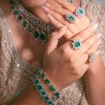 Reem Shaikh Instagram – Styled in the breathtaking emerald and diamond jewels for the royal bride in you. 
A treat for exquisite taste and allure. 
Dive into the world of luxury with our stunning emerald and diamond collection. 
  Unveiling 

  THE WEDDING AFFAIR

  by

  @Jawahriioffical

Makeup @sachinmakeupartist1
Stylist @styledby_khushboorajoriya
Photographer @thebhupeshkalal
Production – @rayyroomfilms