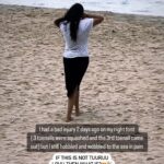 Renu Desai Instagram - If you think no one is watching, someone is always watching👀 (Especially if you travel with paparazzi friends🤪) Also don’t miss the moment when my soul left my body in pain for a second when the sea water hit my feet😮‍💨 Varkala