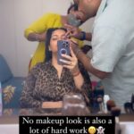 Renu Desai Instagram - Shooting blind😎 #shootdiaries #tigernageswararao