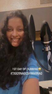 Renu Desai Instagram - @dirvamsikrishna loveddddd the edited scenes🤩…and also realised the concept of mother tongue and dubbing in Telugu🤪
#tigernageswararao #comingsoon