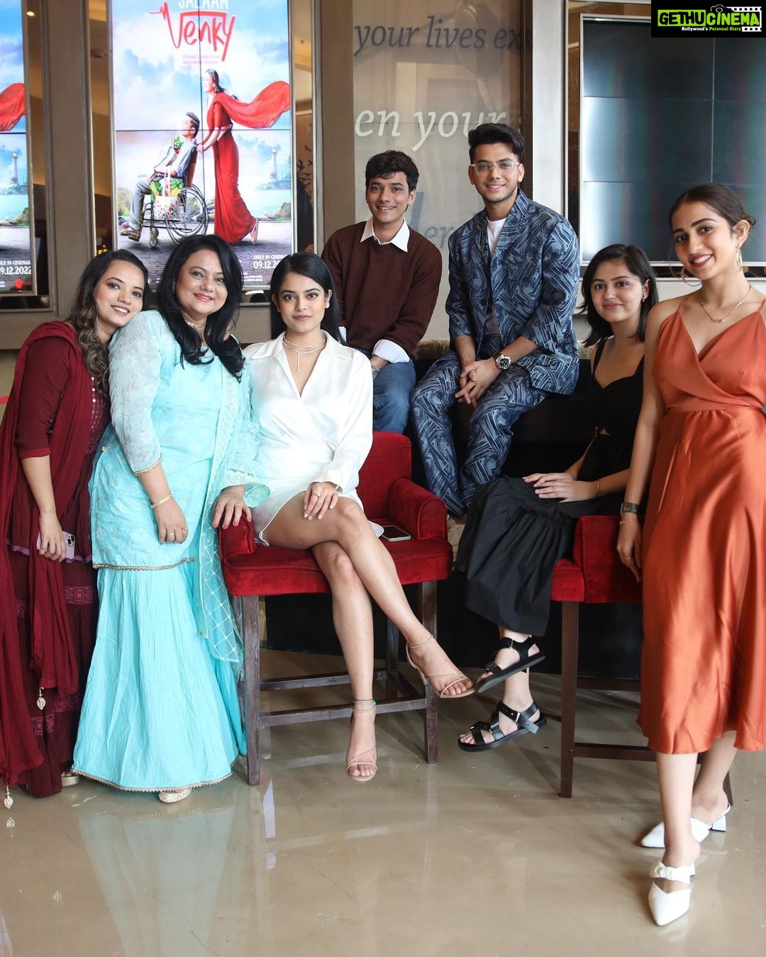Riddhi Kumar Instagram - Thank you all for the incredible response! I’m immensely honoured to be associated with @revathyasha and @kajol Ma’am. Thank you for the film and the joy you bring through it. Celebrate the joy of living along with Venky this December 9th. 🥳💕 MUA @omni_thakkar Mumbai, Maharashtra