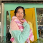 Riddhi Kumar Instagram - Feeling warm and cozy in my handmade knitwear that’ll be soon be available for sale on my website! 🦋 The website will be coming online very soon with handmade knitwear, artwork and more. Stay tuned 🤗