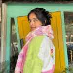 Riddhi Kumar Instagram - Feeling warm and cozy in my handmade knitwear that’ll be soon be available for sale on my website! 🦋 The website will be coming online very soon with handmade knitwear, artwork and more. Stay tuned 🤗