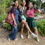 Riddhi Kumar Instagram - What a lovely time it has been and thank you Maria for hosting us at your ancestral place in Kapadwanj. This house is almost like a Wada but a quirky sky blue one at that. We understood and lived through an entirely different culture and the sweetest people. I’ll always remember Rubina didi 💕 I understood that life just like a thal is served with oscillation-al mithas and kharaas. That I’m lucky enough to be surrounded by such incredible, smart, sweet and badass women and go on my first girls trip with them. From knitting down our afternoons to midnight wine goss and making mehendi from scratch. And later applying it in a hurry because I have to go back and roaming around with dried leaf paste on my feet, but the experience cannot be missed. I also had the privilege to eat traditional bohri food wherein each dish takes more than a day to be prepared and oh! What taste✨ and to see the beautiful architecture of the village while sipping onto some tangy marble soda 🥤 Thank you @serendipitous_zemblanity for hosting us in the best manner. And @srushtisirsath please move in with me asap? 💍 @azrabhagat tech me handloom! @anushasinghania lovely meeting you💕 Kapadwanj, India