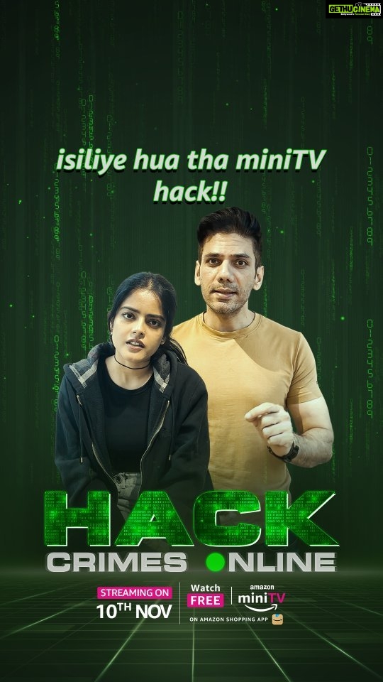 Riddhi Kumar Instagram - miniTV ka hack hona toh bas hamara plan tha, par yeh kisi bhi din real ho sakta hai! 🤐 stay alert and watch #HackCrimesOnline, streaming 10th November on #AmazonminiTV, jo ki hai aapke Amazon shopping app par, bilkul FREE! #HackCrimesOnlineOnAmazonminiTV #ComingSoon