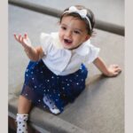 Rishab Shetty Instagram - Tiny toes and endless smiles – a bundle of pure joy #raadyashetty #babyphotography #pragatishetty #ranvitshetty #rishabshetty