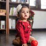 Rishab Shetty Instagram - Tiny toes and endless smiles – a bundle of pure joy #raadyashetty #babyphotography #pragatishetty #ranvitshetty #rishabshetty