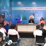 Rishab Shetty Instagram - @iffigoa is buzzing with excitement as #Kantara graces the screen today followed with a press interaction of @rishabshettyofficial. @pibindia #IFFI54