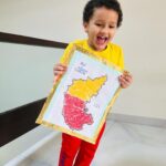 Rishab Shetty Instagram - ಇದು ಮಗ ರಣವಿತ್ ಕಲ್ಪನೆಯಲ್ಲಿ ಅರಳಿದ ನಾಡಿನ ಚಿತ್ತಾರ. ಆಡು ಭಾಷೆ, ನಾಡ ಭಾಷೆ, ಆಡುವ ಮಕ್ಕಳ ಕನಸಿನ ಭಾಷೆ ನಮ್ಮ ಕನ್ನಡದ ಸಿರಿಸೌರಭ ಸದಾ ಹೃದಯಗಳಲ್ಲಿ ರಾರಾಜಿಸಲಿ. ರಾಜ್ಯೋತ್ಸವದ ಶುಭಾಶಯಗಳು. #ranvitshetty #kannadarajyotsava #sirigannadamgelge