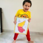 Rishab Shetty Instagram - ಇದು ಮಗ ರಣವಿತ್ ಕಲ್ಪನೆಯಲ್ಲಿ ಅರಳಿದ ನಾಡಿನ ಚಿತ್ತಾರ. ಆಡು ಭಾಷೆ, ನಾಡ ಭಾಷೆ, ಆಡುವ ಮಕ್ಕಳ ಕನಸಿನ ಭಾಷೆ ನಮ್ಮ ಕನ್ನಡದ ಸಿರಿಸೌರಭ ಸದಾ ಹೃದಯಗಳಲ್ಲಿ ರಾರಾಜಿಸಲಿ. ರಾಜ್ಯೋತ್ಸವದ ಶುಭಾಶಯಗಳು. #ranvitshetty #kannadarajyotsava #sirigannadamgelge