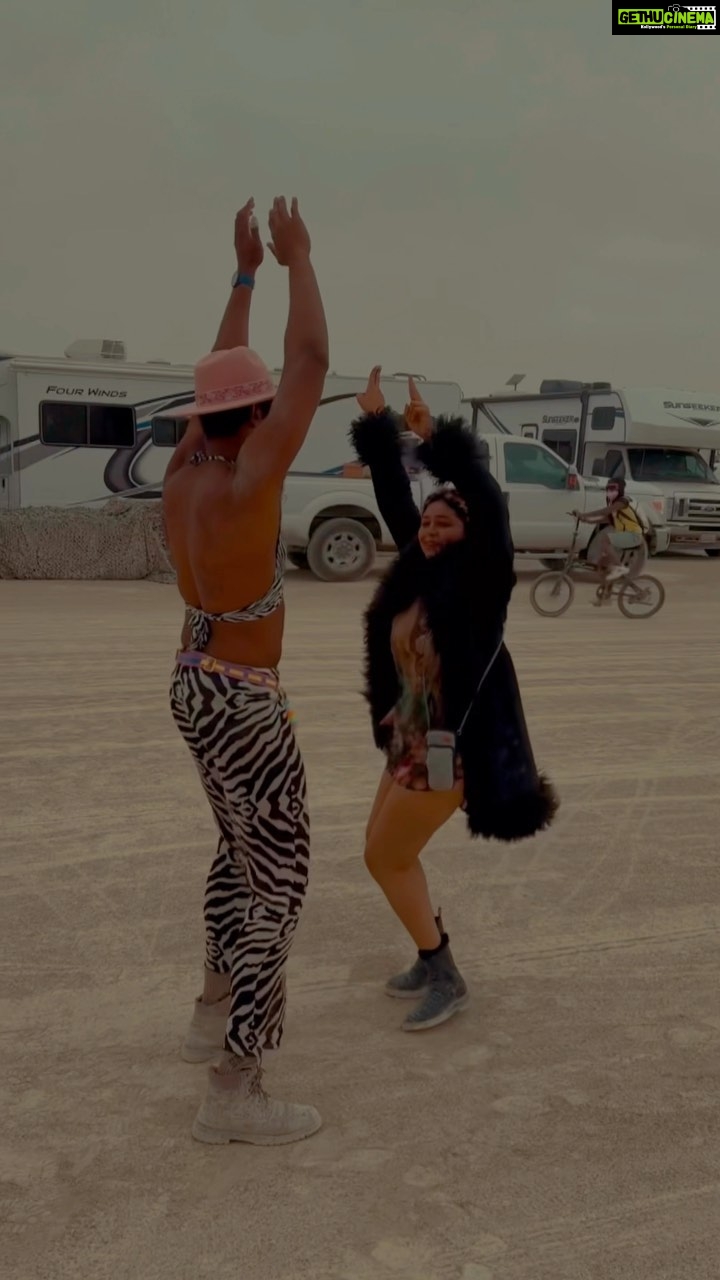 Ritabhari Chakraborty Instagram - We are grooving to TIME - where is your reel? Its always a good Time for me to groove with a stranger and be silly with anyone who vibes with me ❤️ #burningman2023 #TimeBaby #beingsilly