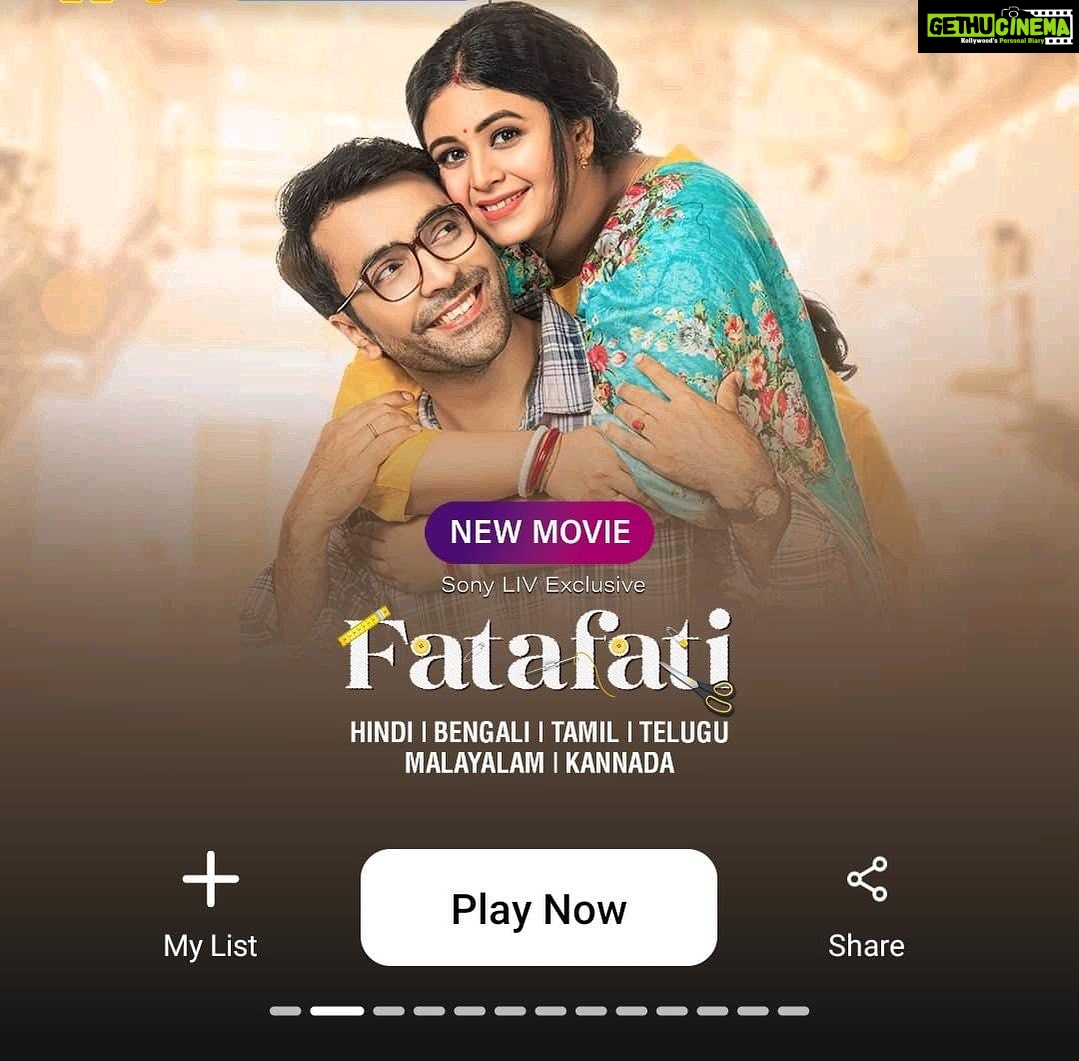 Ritabhari Chakraborty Instagram - অপেক্ষার অবসান ফাটাফাটি আজ থেকে Sony LIV -এ বাংলা ছাড়াও হিন্দি, তামিল, তেলেগু, মালায়লাম ও কান্নড় ভাষায় দেখা যাচ্ছে। https://www.sonyliv.com/movies/Fatafati-(Hindi)-1000230120
