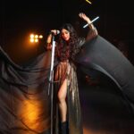 Ritabhari Chakraborty Instagram – The stage outfit for Time has been made with the idea it will flow and yet let me be free while i perform – walk around the stage – play with it! Our inspiration was @stevienicks for always bringing drama in her outfits which made her look like a queen that she is on stage ❤️