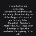 Ritabhari Chakraborty Instagram - Thank you all for your lovely wishes. I am Snigdha, Me and my husband Ritam Roychowdhury are happy to announce that am PREGNANT. Need your love and blessings to fight and save my child. 15th October i am coming on @addatimes_ with my web Debut - fight of a mother and an unborn child in solving mystery after mystery like no other story ever. You will keep guessing till the end till you solve it. Adapted from Sayantani Putatunda’s book Nandini - produced by @surinderfilms - Directed by Mir Falak - 9 months - 9 episodes - Who is Nandini? @addatimes_ @surinderfilms @nispalsingh #AddaEkhonJomjomat #Addatimes2023 #adda #NewSeries #ThisPuja #ProudOfMyNandini #puja2023