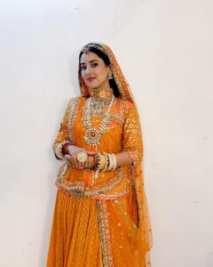 Riya Sharma Instagram - Happy Durga Navami 🙏🏻❤️
Draping :- @stylewithpooja12