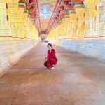 Riya Suman Instagram - Super stoked to have visited the Ramnathswamy temple, one of the Char Dhams and has one of the 12 Jyotirlingas and world’s longest temple corridor😇 . P.S: Don’t you @ me for my clothes because I’ve had enough from my parents and No! It’s not a night suit, it’s a coord set🤣 #ImpulsiveShopperWoes Rameshwaram