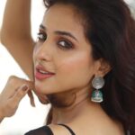 Riya Suman Instagram - 🖤 Let’s take a deep look into some of the blackest hearts with #AgentKannayiram this 25th of Nov! MUA: @makeupandhairbyrehana 📸: @sat_narain @shotsbyuv Outfit: @labelswarupa