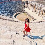 Riya Suman Instagram - Marvelling at this natural wonder of Pamukkale! It’s not ice btw, it’s calcium carbonate 🤗 Pamukkale - Cotton Castle, Turkey
