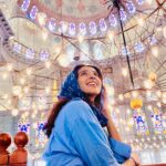 Riya Suman Instagram – Another happy morning in Istanbul doing touristy things.. Hagia Sophia And The Blue Mosque, Turkey