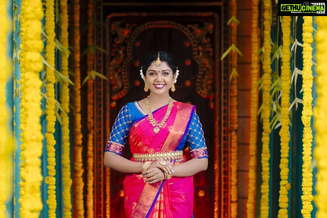 Riythvika Instagram - Makeup @manjus_elegance_makeover Photography @tk_clicks_photography Jewellery @diya_bridal_groomers