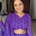 Roopal Tyagi Instagram - Shop this lehenga set @april21closet I 💜 this choreography! The people who did this kudos to you.. 👏 reminded me of my performances in school.. like a happy little kid I would jump and dance on stage! Took me back in time 🥰 #nostalgia #dholna #dancereels