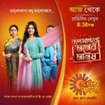 Rooqma Ray Instagram - ভালবাসার এক নতুন গল্প শুরু... আজ থেকে দেখুন #RoopsagoreMonerManush প্রতিদিন রাত ঠিক ৮:৩০ টায় কেবলমাত্র @sunbanglaofficial -এ #RoopsagoreMonerManush @rayrooqma @anjana_basu @rahulmohta @iammony #SVF