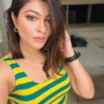 Rooqma Ray Instagram - Hate me or love me, either way, I'm still on your mind 💛 #instagram #insta #instagood #instalike #instalove #stripes #dressoftheday #yellow #shorthairdontcare #newlook #rooqmaray